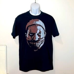 NWOT Unisex American Horror Story Twisty The Clown Black Graphic Tee